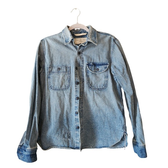 Rogue Territory Washed Out ISC Work Shirt - Size M Japanese Fabric